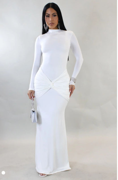 Sculpted Grace Maxi Dress