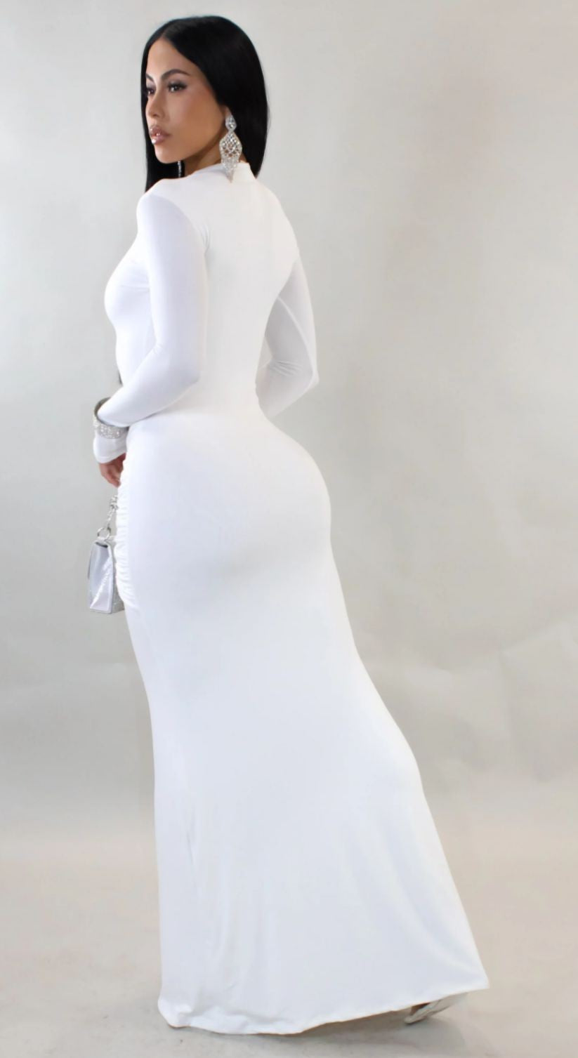 Sculpted Grace Maxi Dress