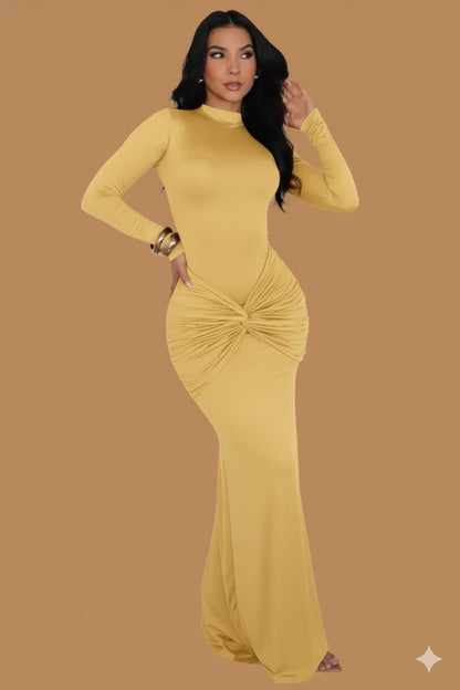 Sculpted Grace Maxi Dress