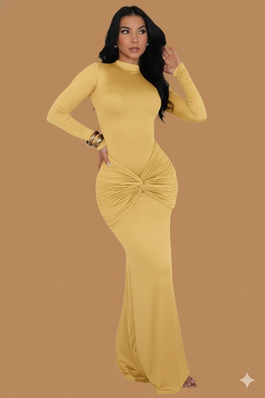 Sculpted Grace Maxi Dress