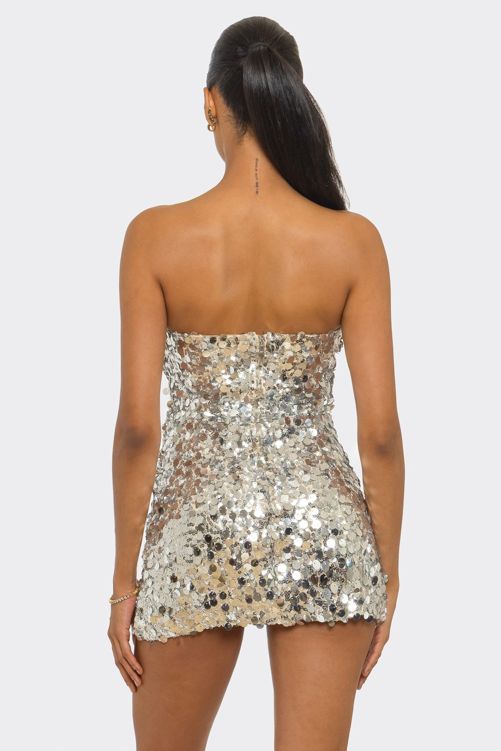 Allure Sequin U-Detail Mini Dress