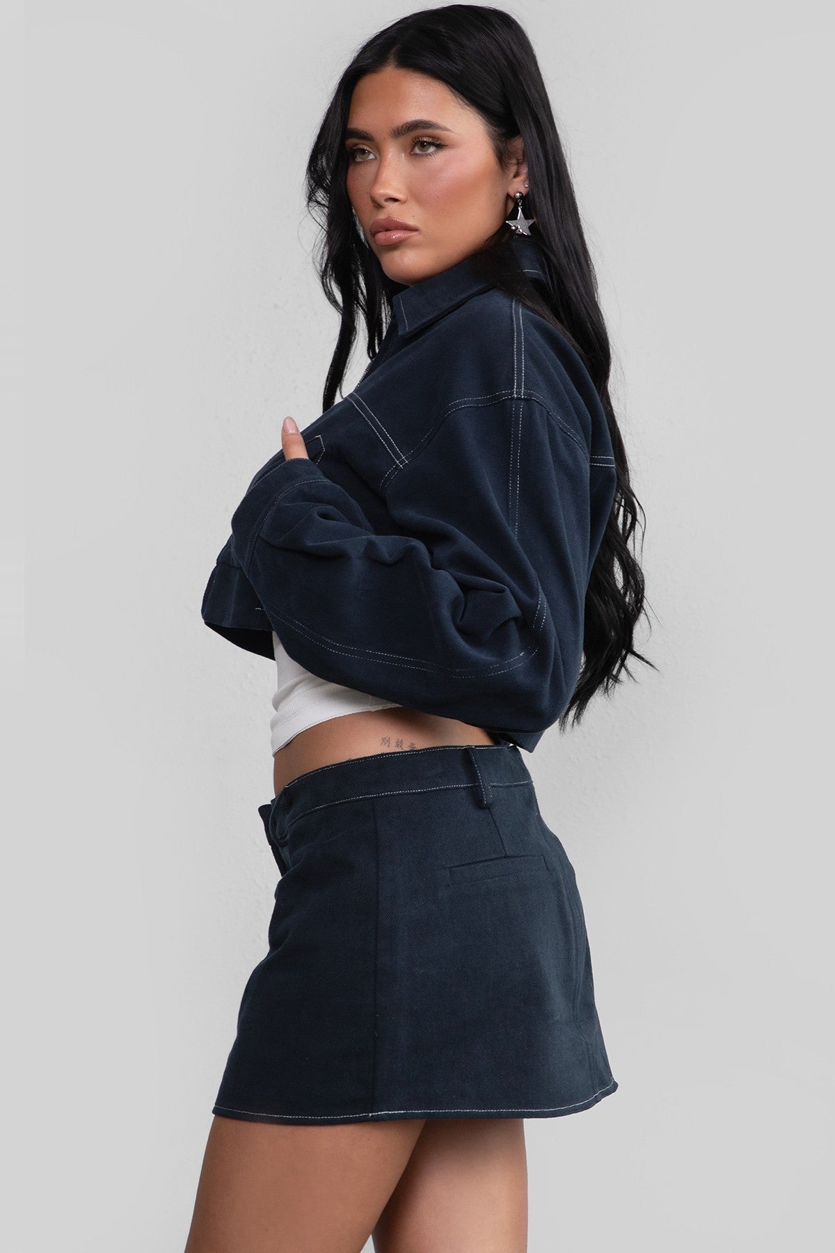 Edge Line Cropped Street Jacket