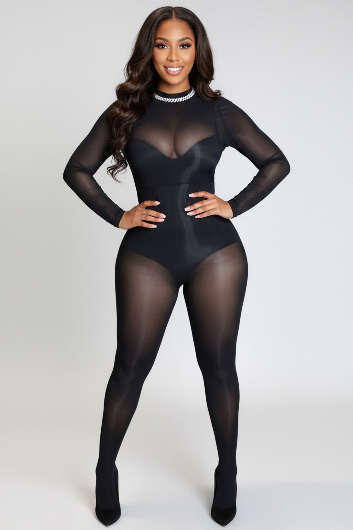 Second Skin Stocking Jumpsuit