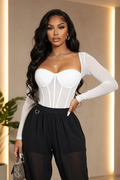 Contour Muse Mesh Corset Top