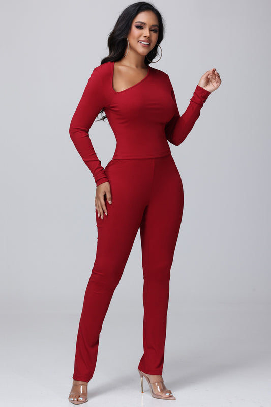 Scarlet Intent Asymmetrical Stretch Set