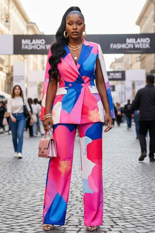 Garden Muse Cape Blazer Set