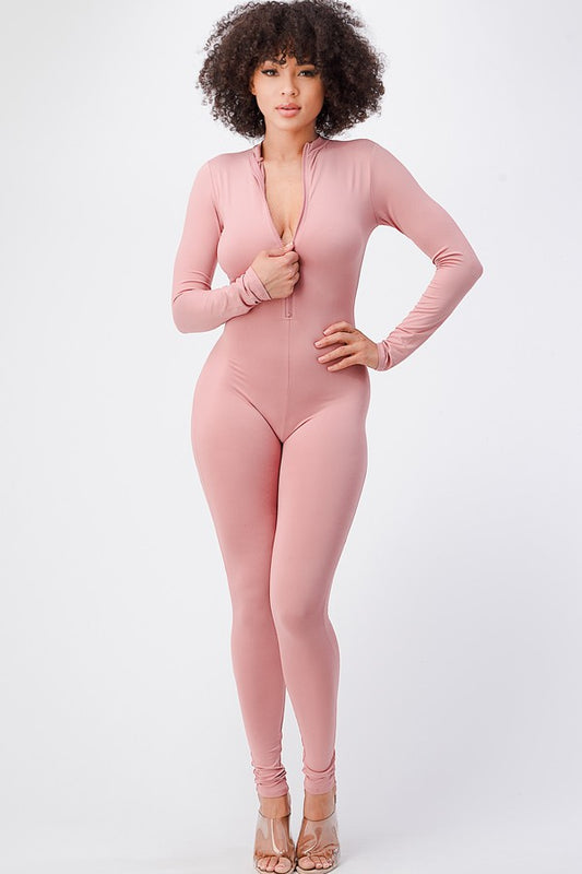 The Contour Zip Sculpt Jumpsuit