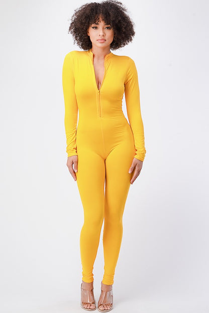 The Contour Zip Sculpt Jumpsuit