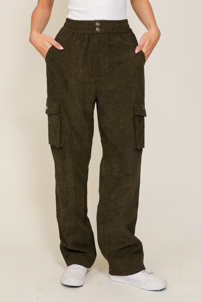 Rebel Corduroy Cargo Pants