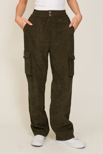 Rebel Corduroy Cargo Pants