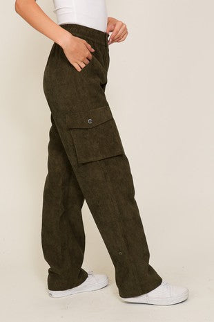 Rebel Corduroy Cargo Pants