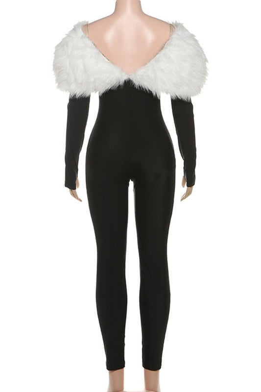 Treasure Faux Fur Jumpsuit