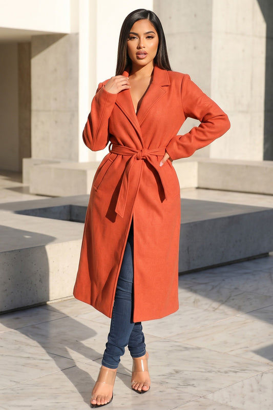 All Wrapped Up Belted Coat