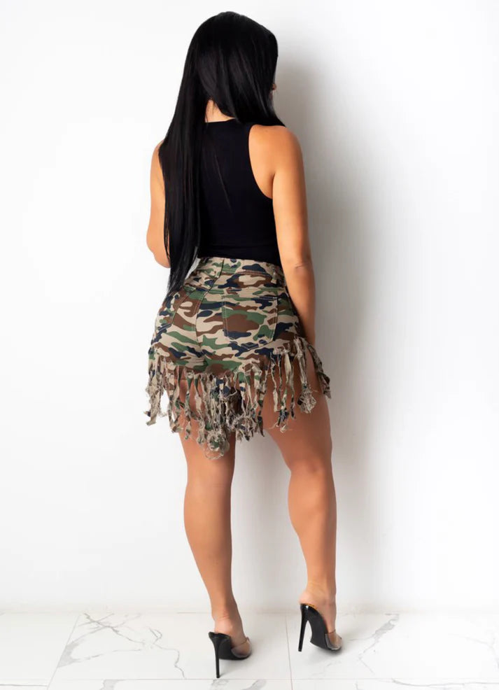 Combat Fringe Vibe Shorts